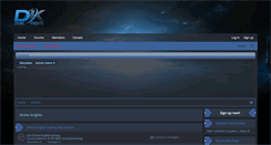 Desktop Screenshot of divineknightsclan.com