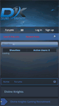Mobile Screenshot of divineknightsclan.com