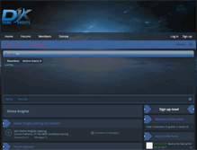 Tablet Screenshot of divineknightsclan.com